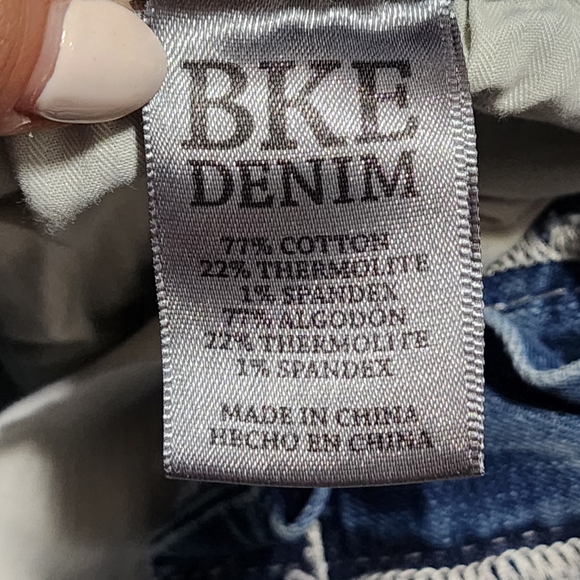 BKE CARTER Bootleg Jeans Womens Size 29 Long Medium Wash Embroidered Pockets - Picture 9 of 12